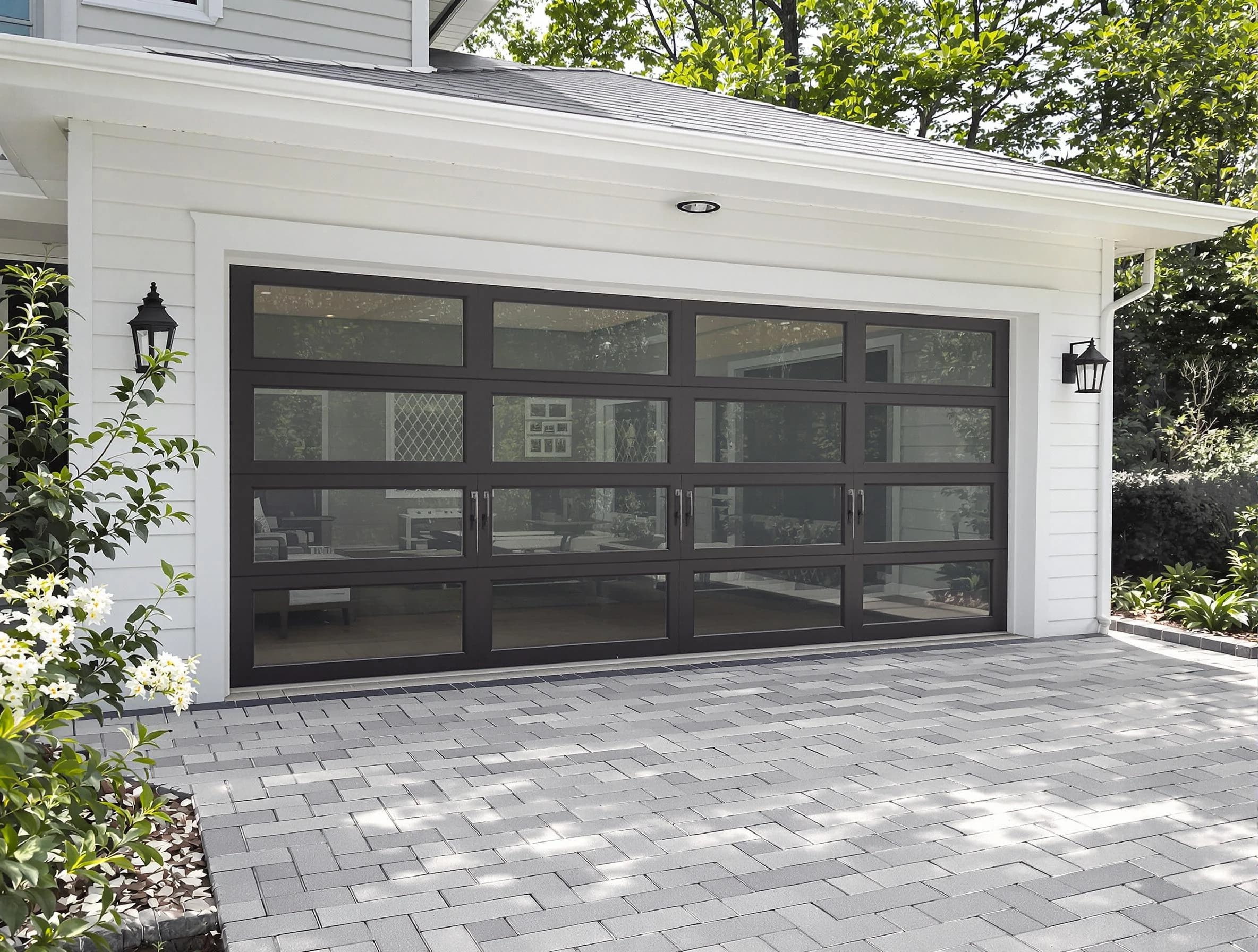 Vineyard Garage Door Repair design specialist presenting custom garage door options to Vineyard homeowner
