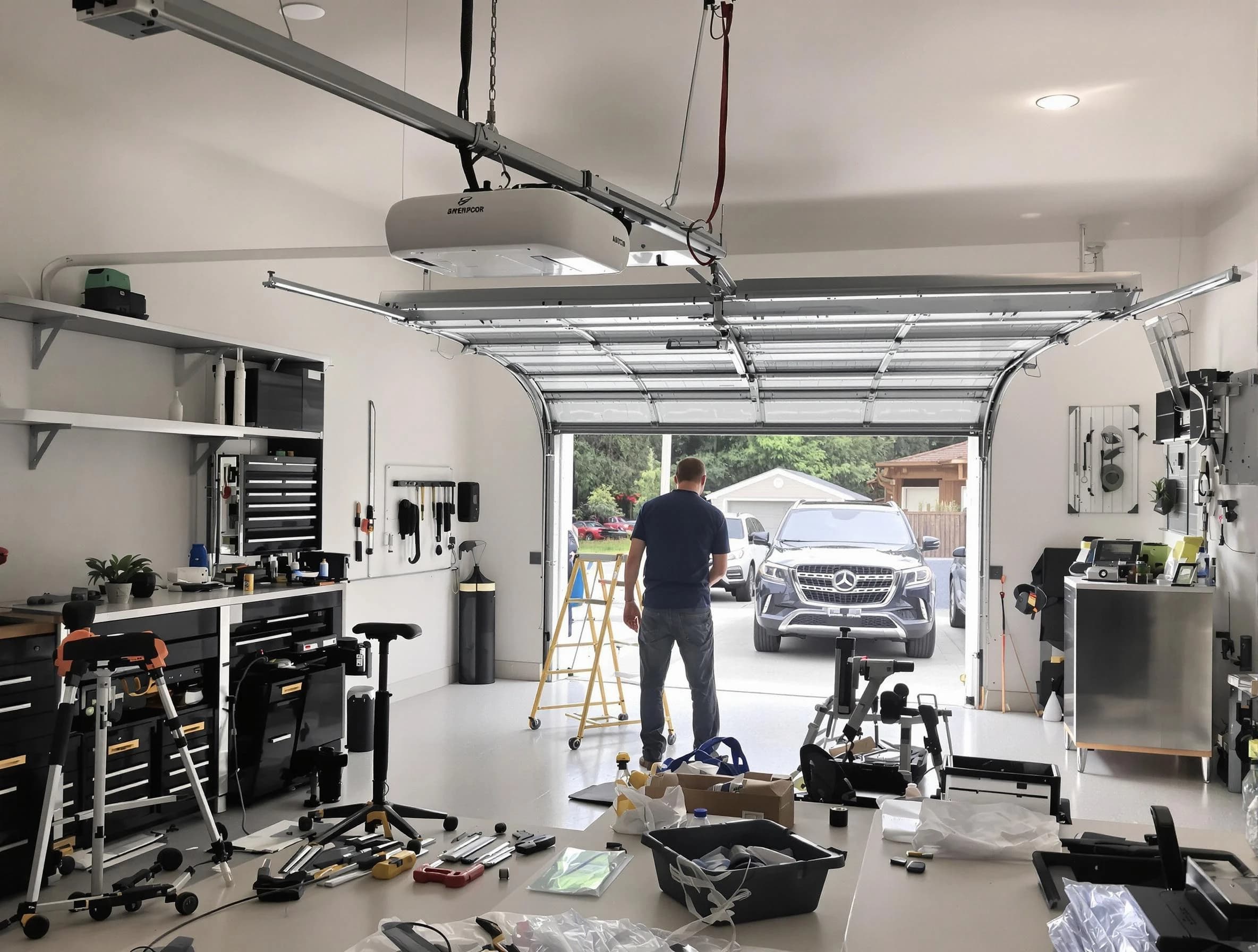 Garage door opener installation by Vineyard Garage Door Repair in Vineyard